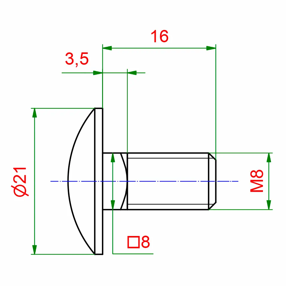 Schlossschraube M8x16