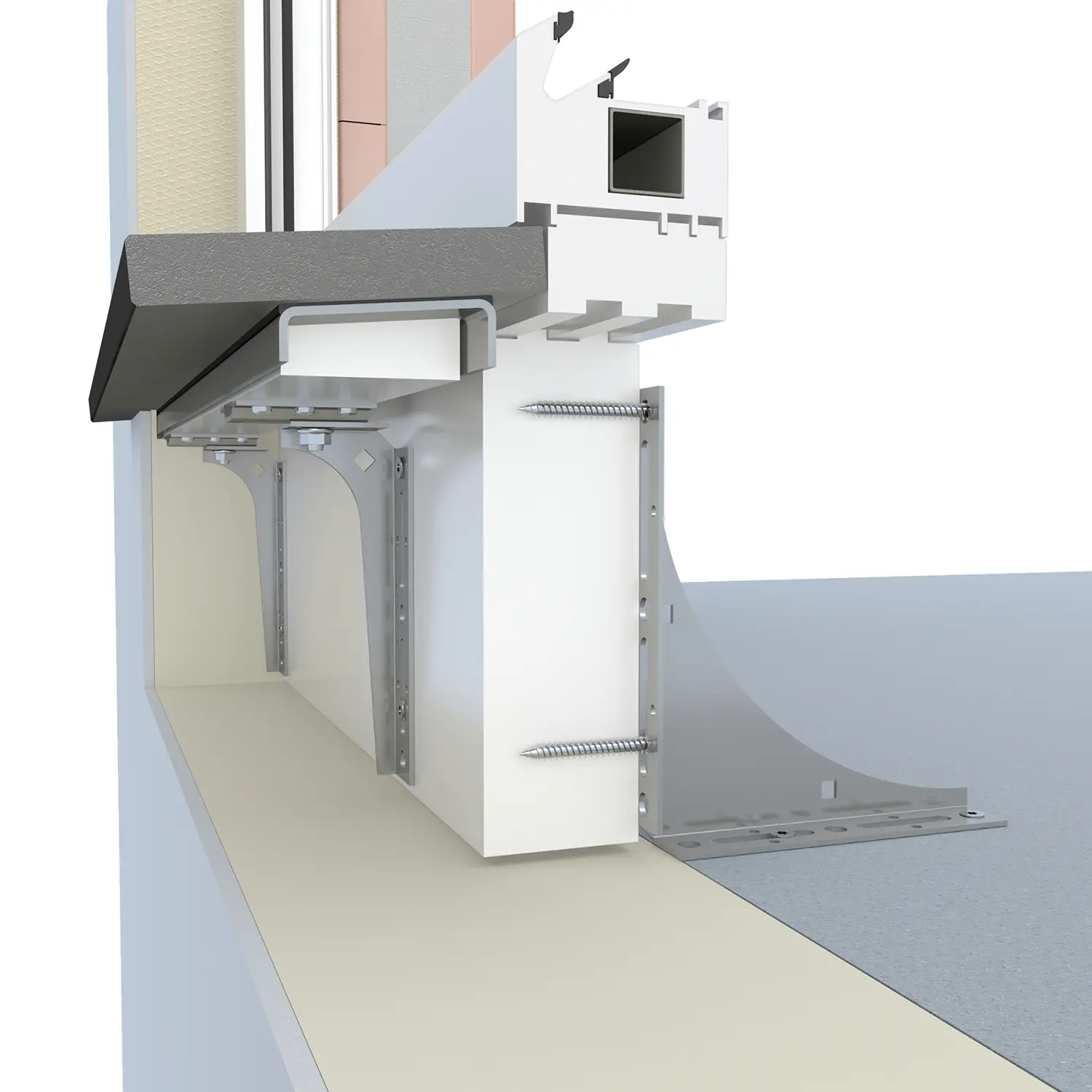 T-SFBH - Thermo-Steinfensterbankhalter begehbar